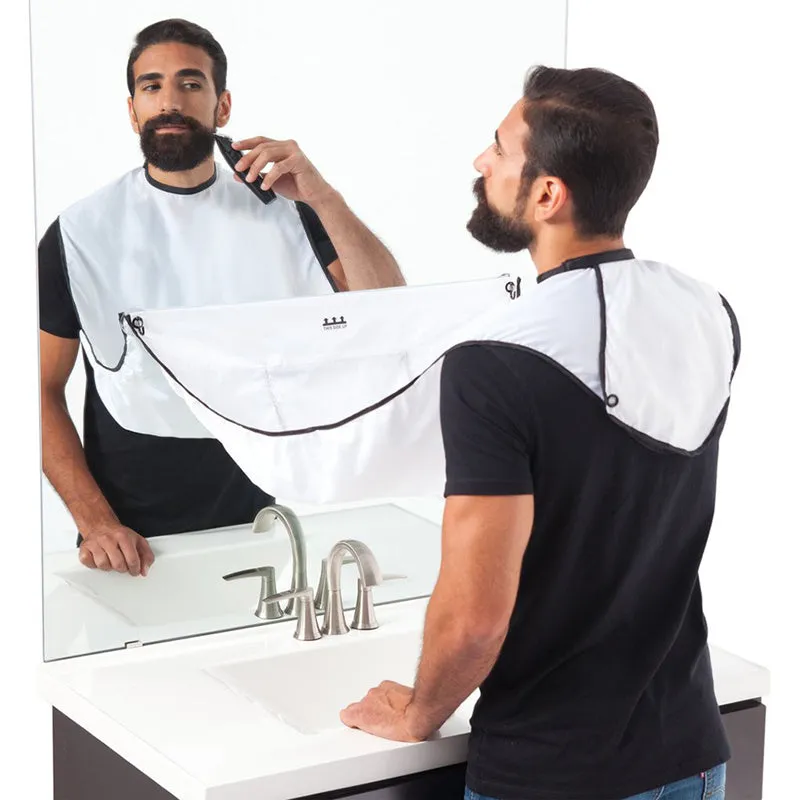 1Pc Male Beard Care Shave Bib Men Haircut Facial Hair Trimmer Apron Waterproof Cloth Cleaning Protec