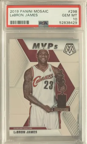 2019 Panini Mosaic Lebron James (PSA Graded: 10/10)