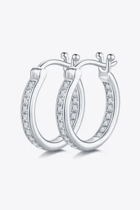 Adored Moissanite 925 Sterling Silver Earrings