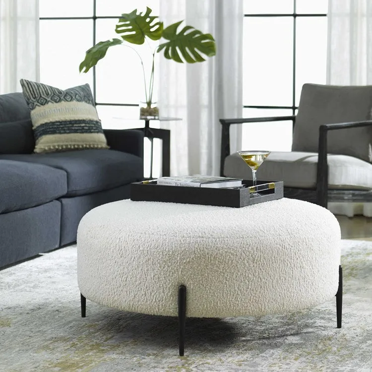 ARIES LARGE OTTOMAN-BLACK