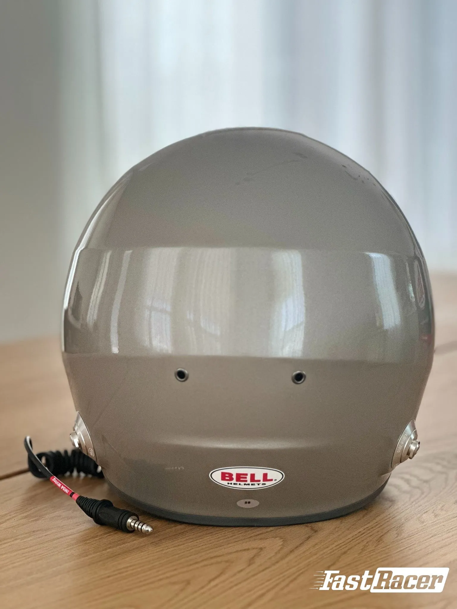 Bell GT6 RD-4C/EC Racing Helmet With Radio, Ear Cups, Drinking Tube, IMSA connector  FREE Fleece Helmet Bag