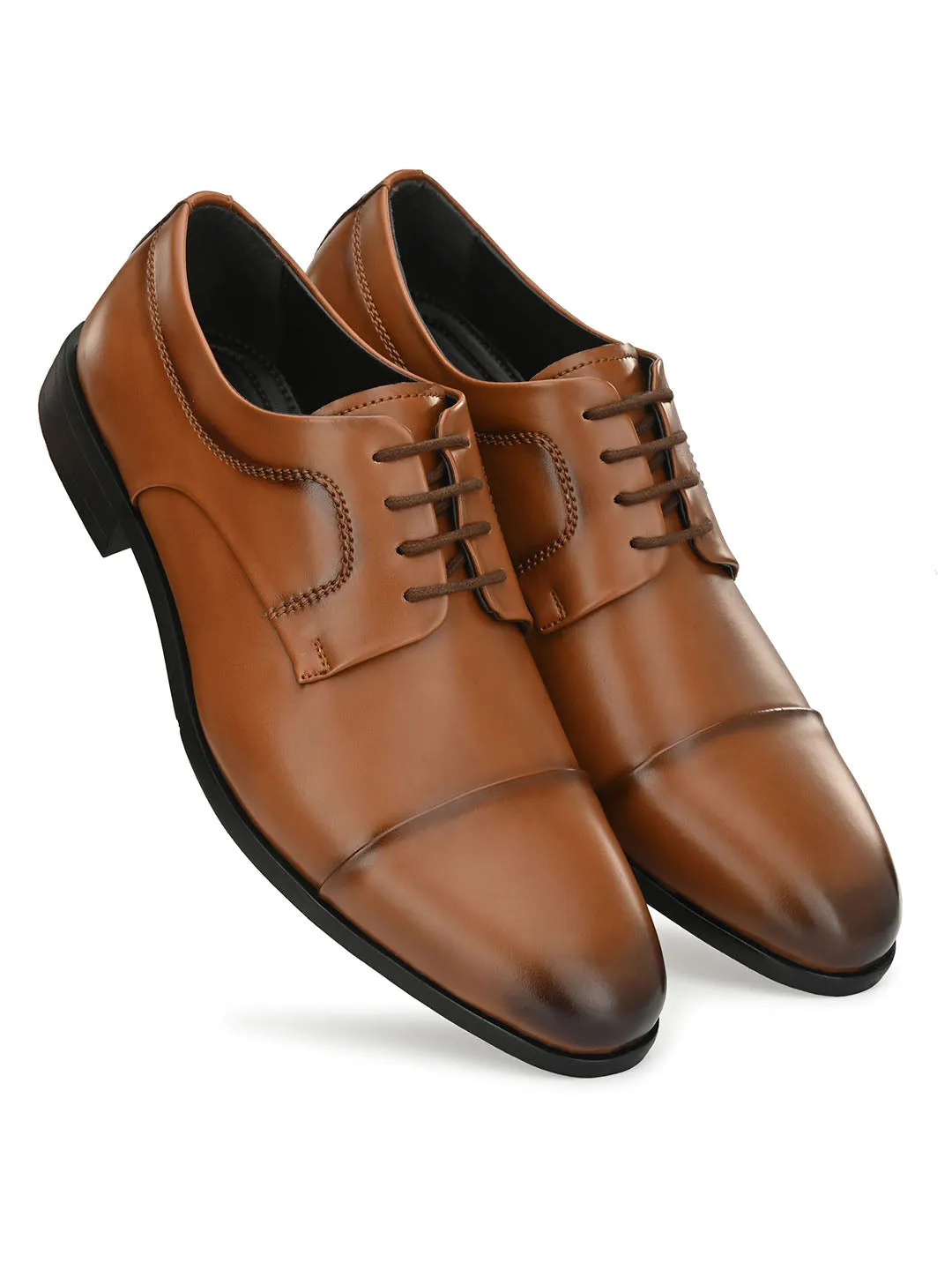 Commando Tan Oxford Shoes