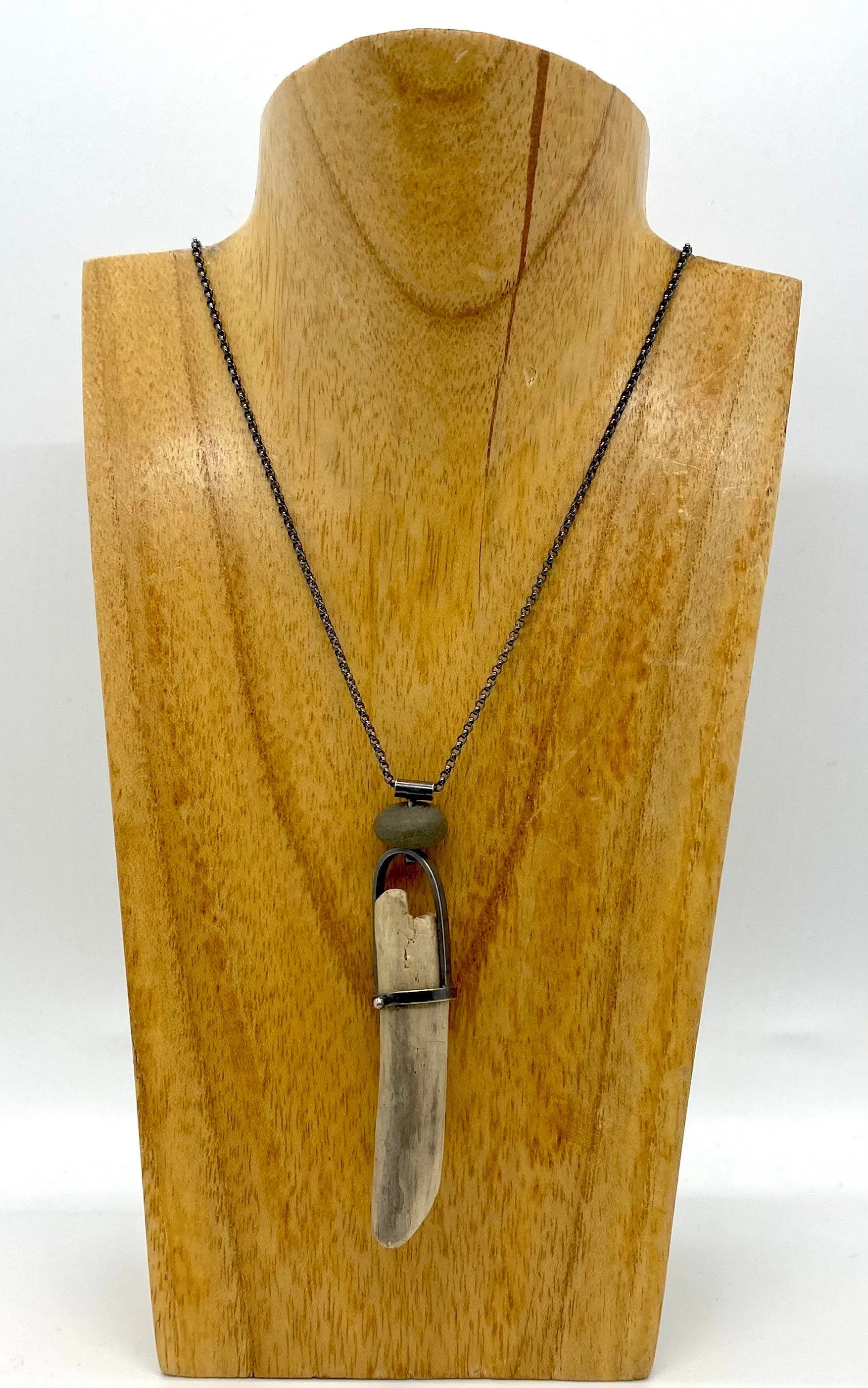 Driftwood and Rock Necklace