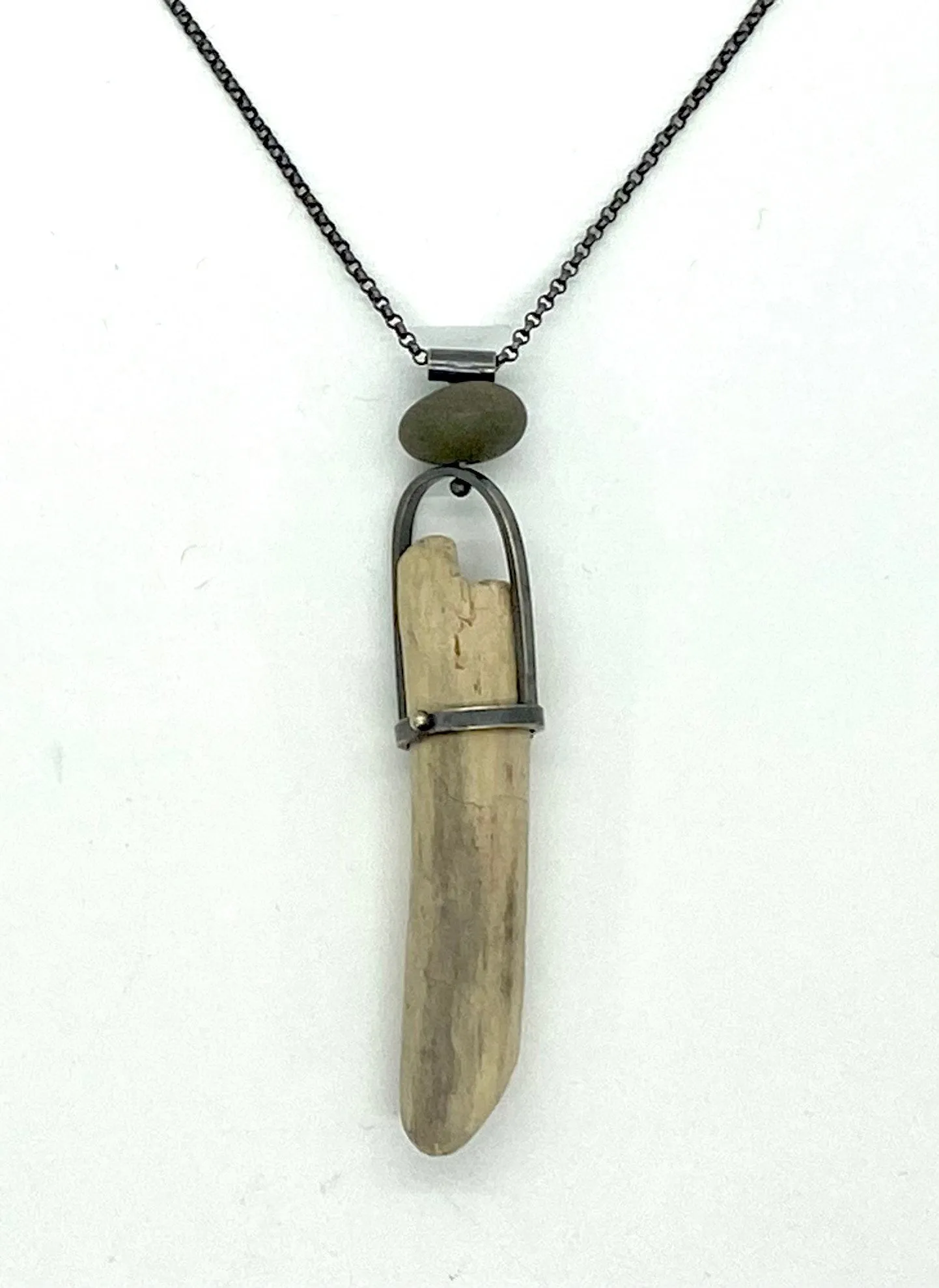 Driftwood and Rock Necklace