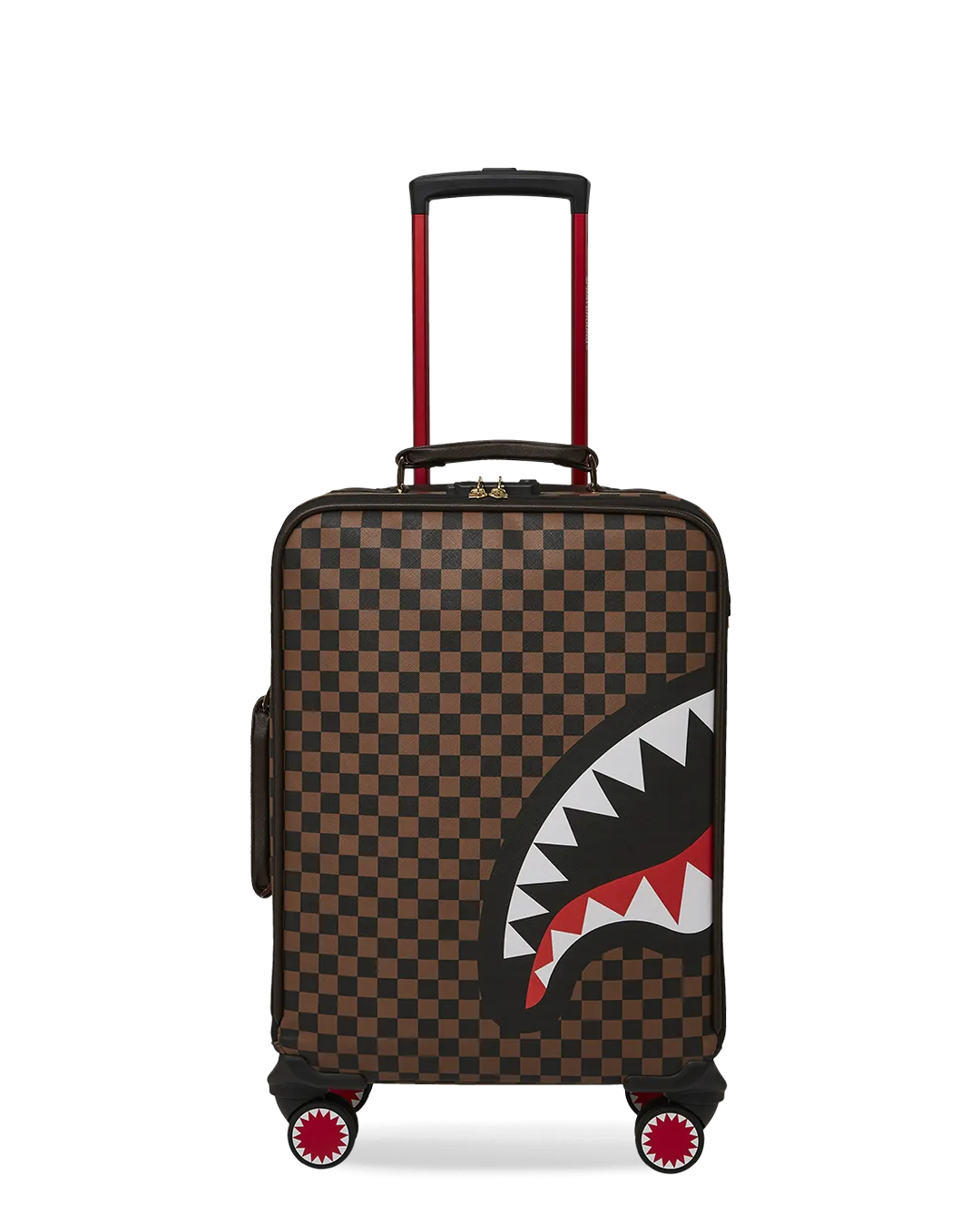 EXTERIOR GOLD ZIP POCKET SHARKS IN PARIS JETSETTER CARRY-ON LUGGAGE