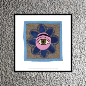 Feliciano Centurion Eye with ñandutí Print 40cm x 40cm