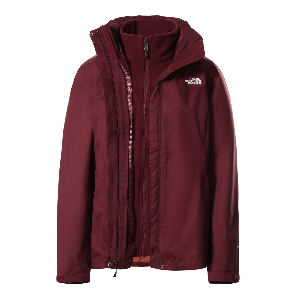 Giubbino Donna The North Face Evolve II Triclimate Bordeaux