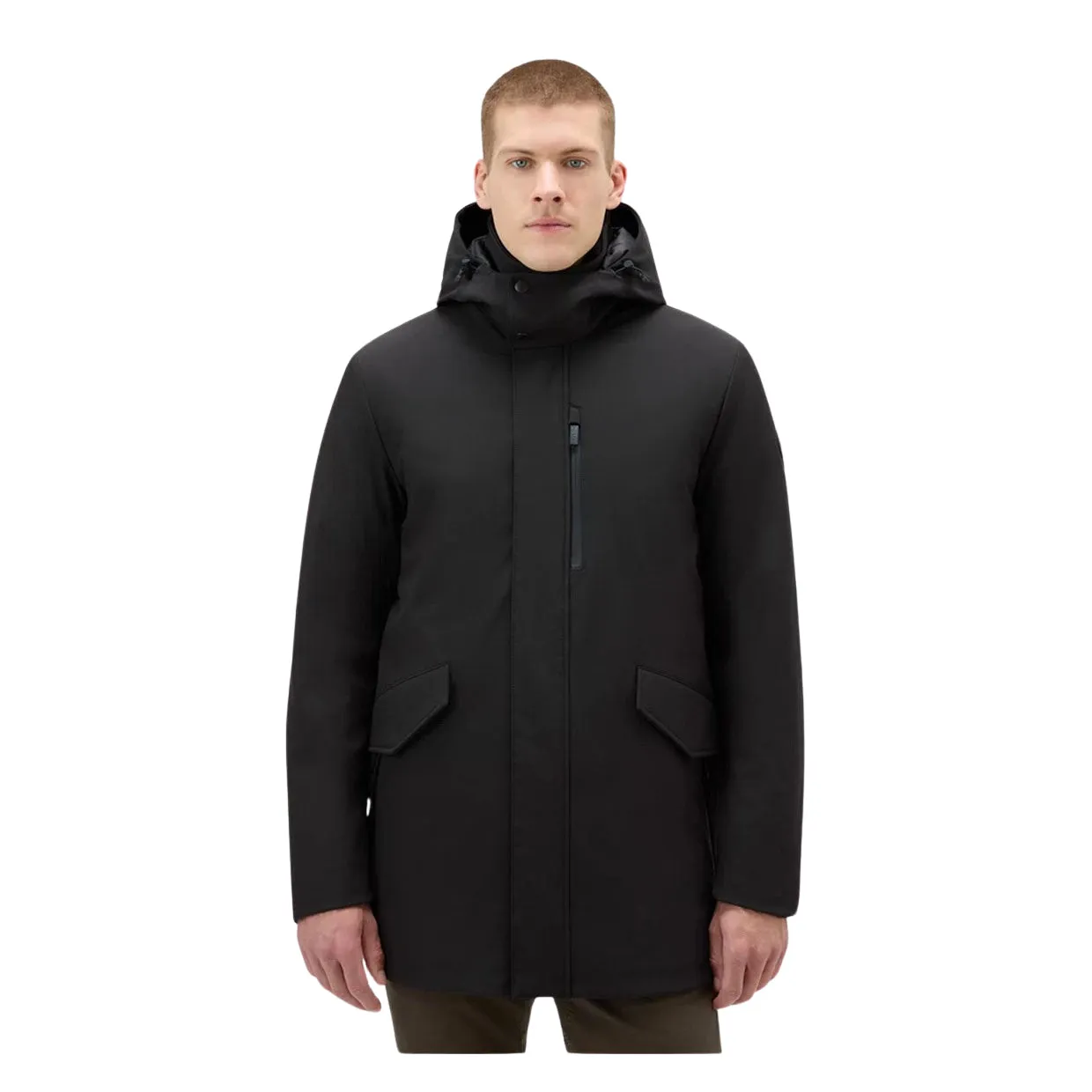 Giubbino Uomo Woolrich Barrow Mac Nero