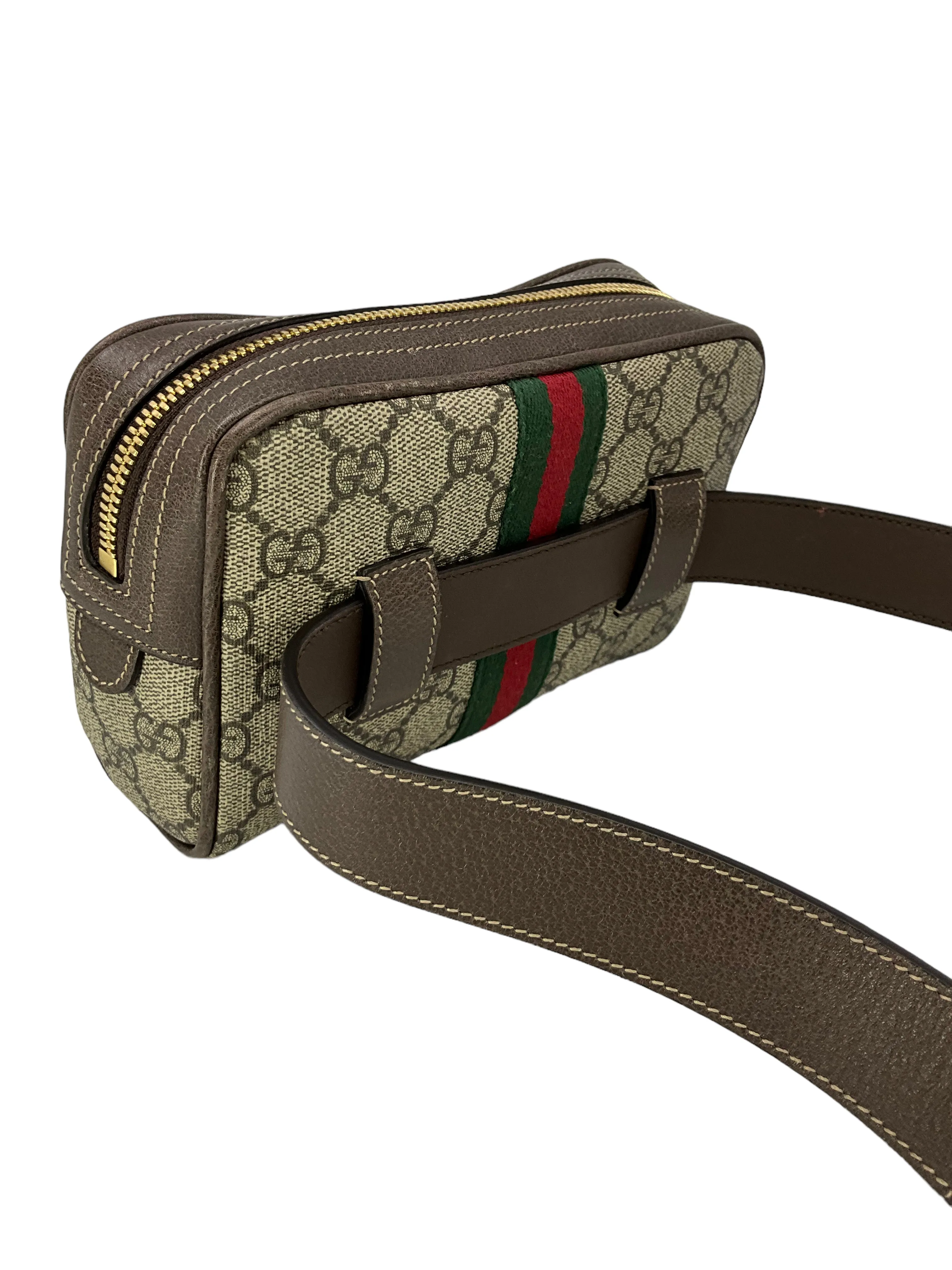 GUCCI GG Supreme Canvas Small Ophidia Belt Bag Size 95