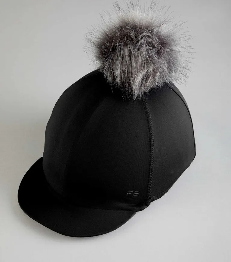 Hat Silk with PomPom (Black)