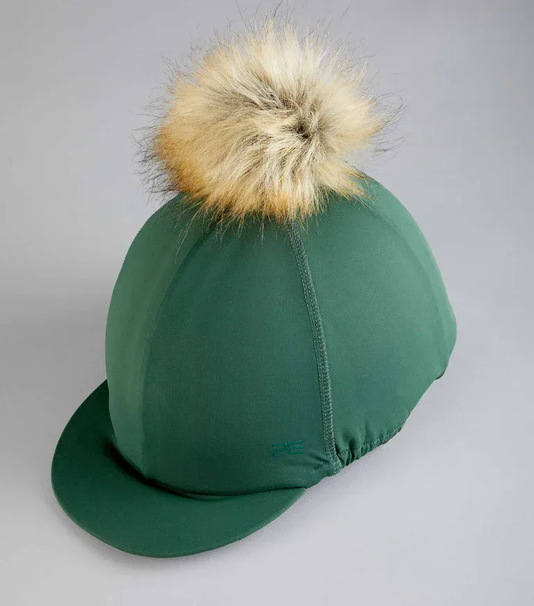 Hat Silk with PomPom (Green)