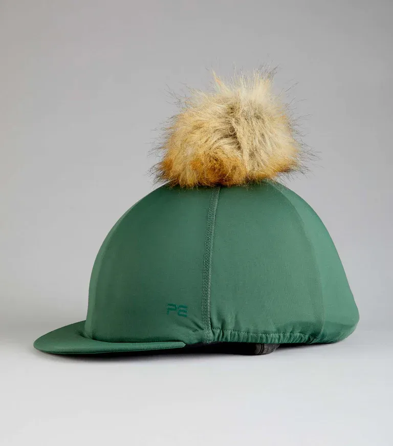 Hat Silk with PomPom (Green)