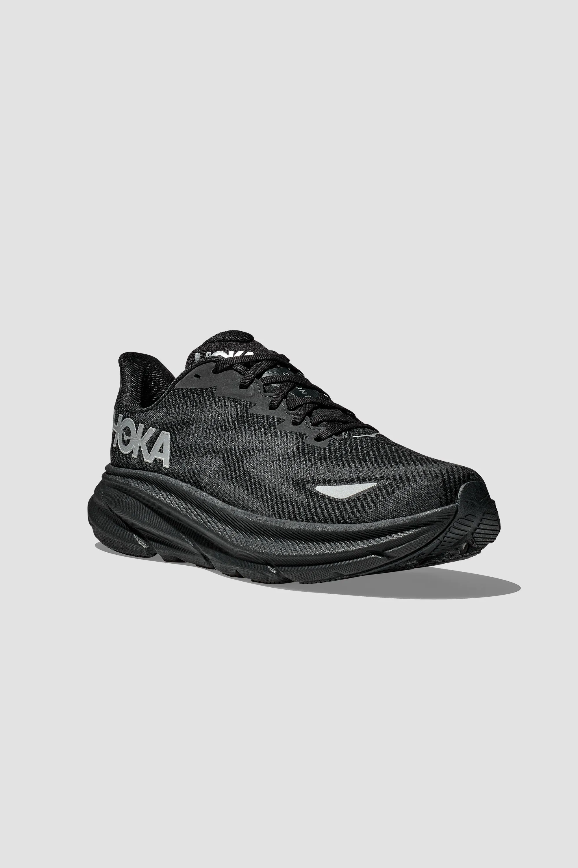 HOKA Men's Clifton 9 GTX in Black/Black