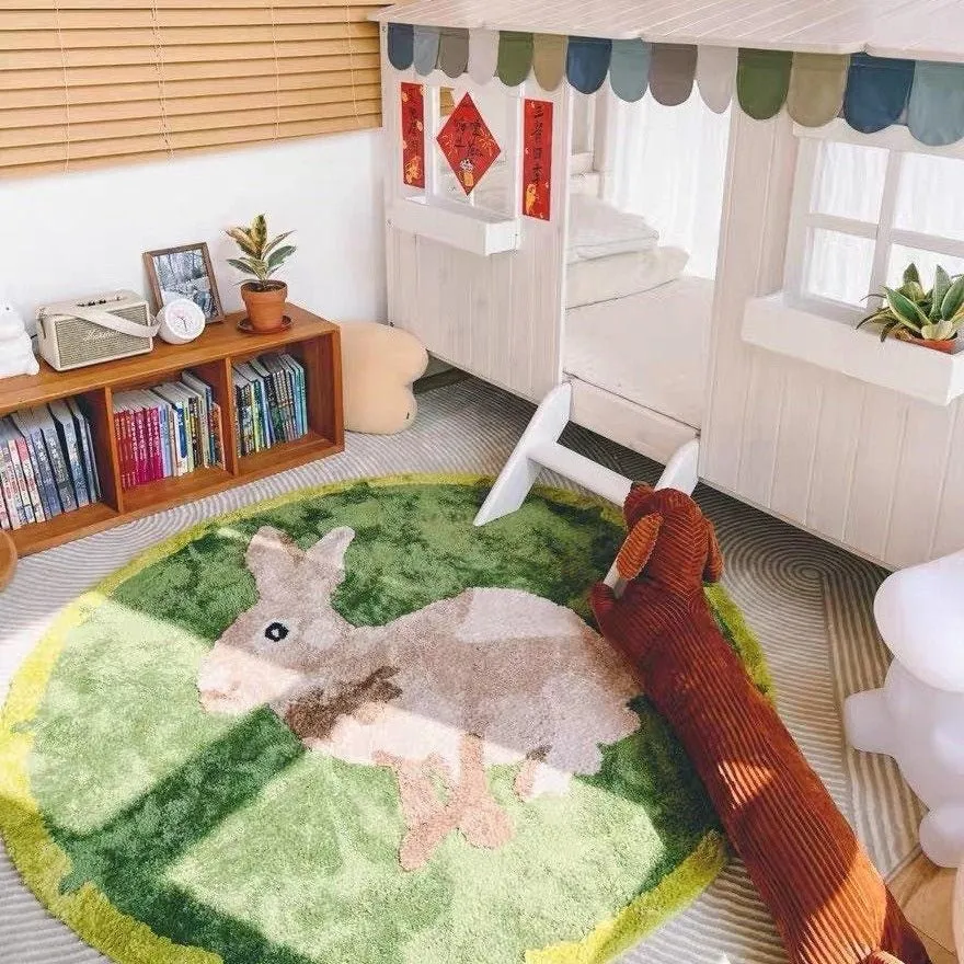 Hoppi-ness Bunny Rug