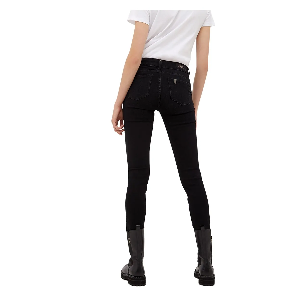 Jeans Liu-Jo Skinny Con Spacchetto Nero