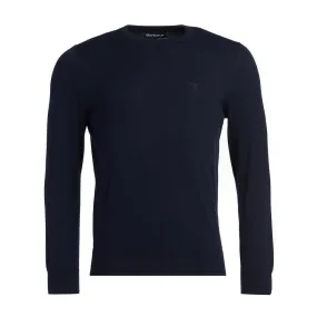 Maglione Uomo Barbour Cotone Leggero Blu Navy