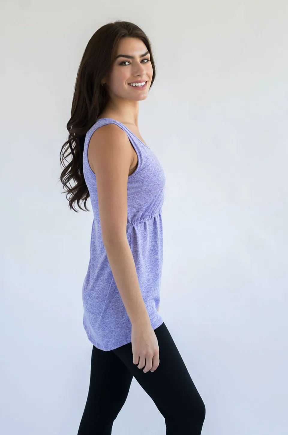 Nursing Workout Tank Top- Purple 2.0