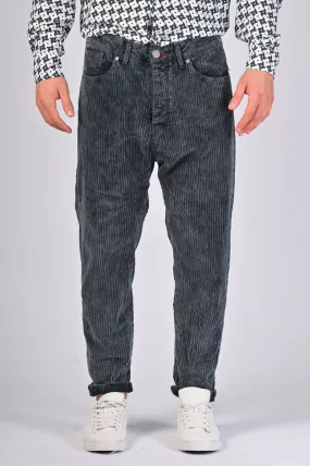 Pantaloni in velluto loose Wide Costa Blu FW22/23