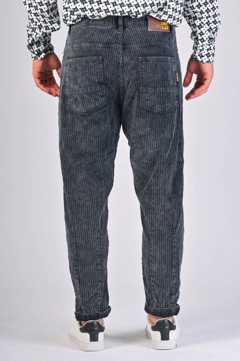 Pantaloni in velluto loose Wide Costa Blu FW22/23