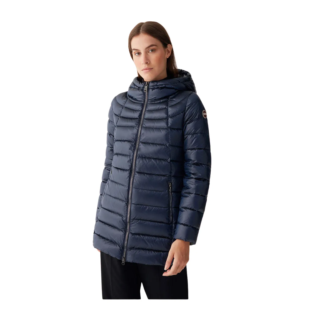 Piumino Donna Colmar Media Lunghezza Blu Navy