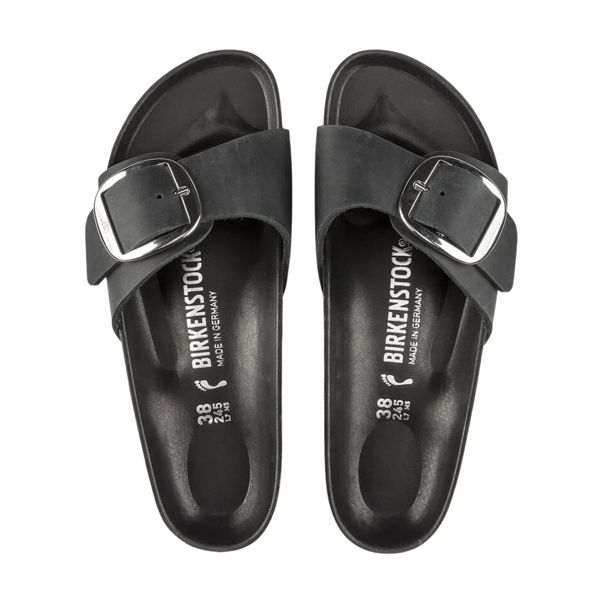 Sandali Donna Birkenstock Madrid Big Buckle Nero