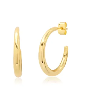 TAI Thin to Thick Small Gold Hoops