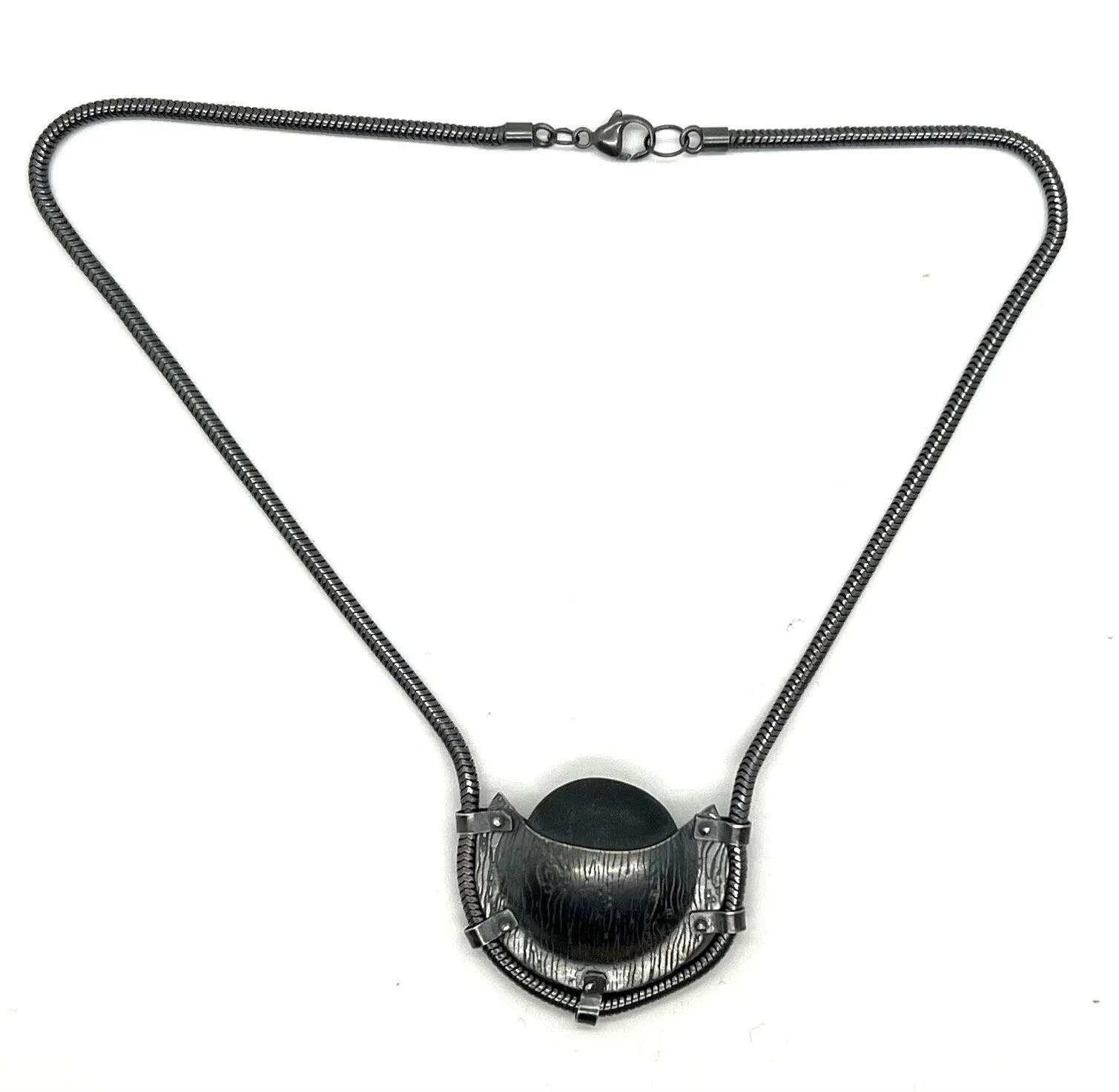 Two sided Pocket Rock Necklace