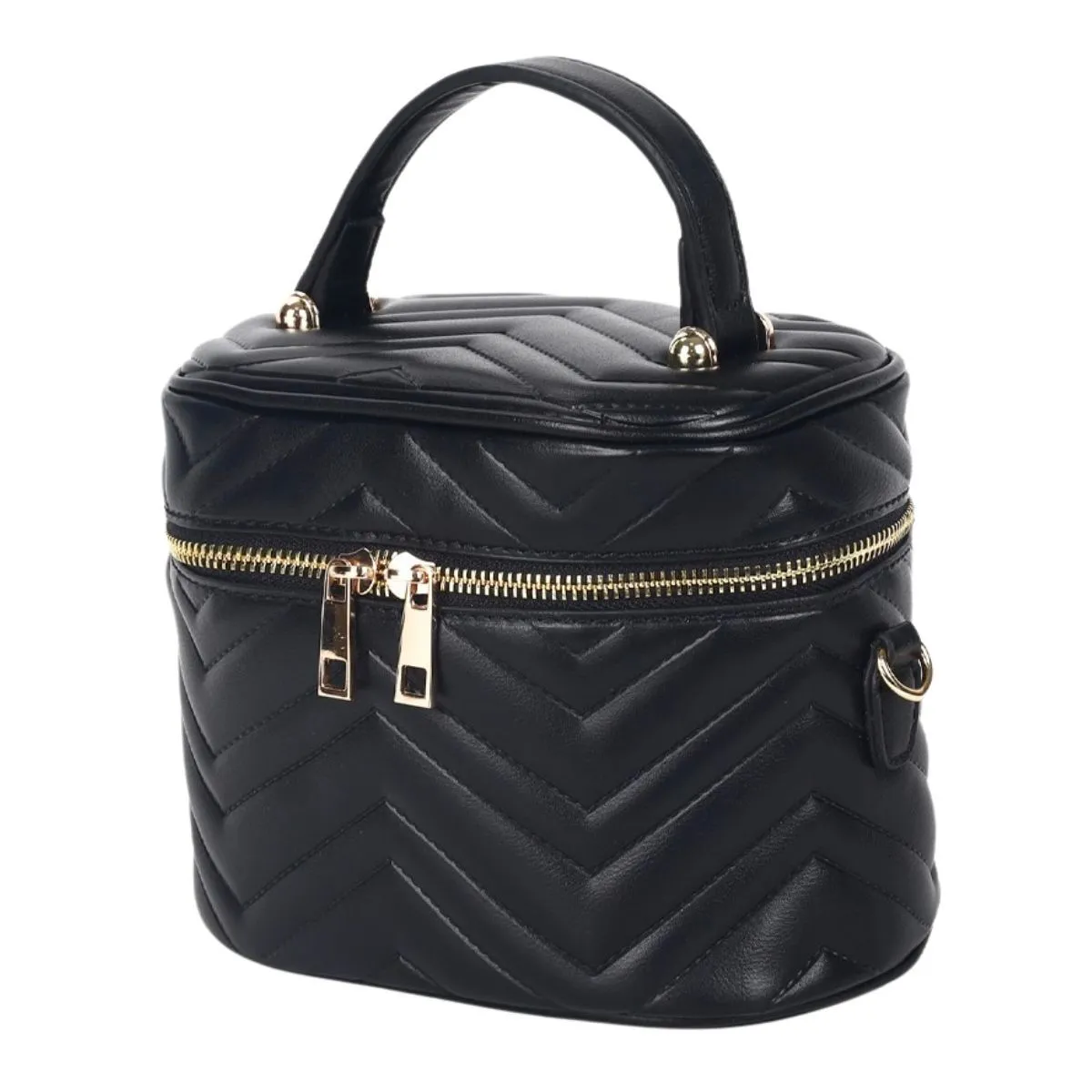 Vanity Case Crossbody Bag - Black