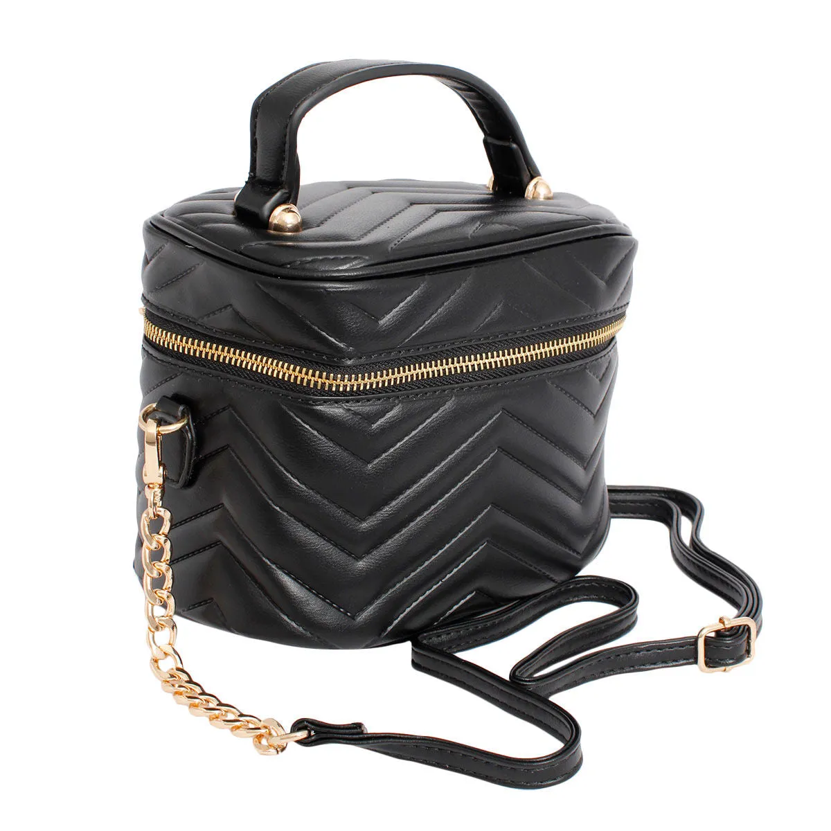 Vanity Case Crossbody Bag - Black