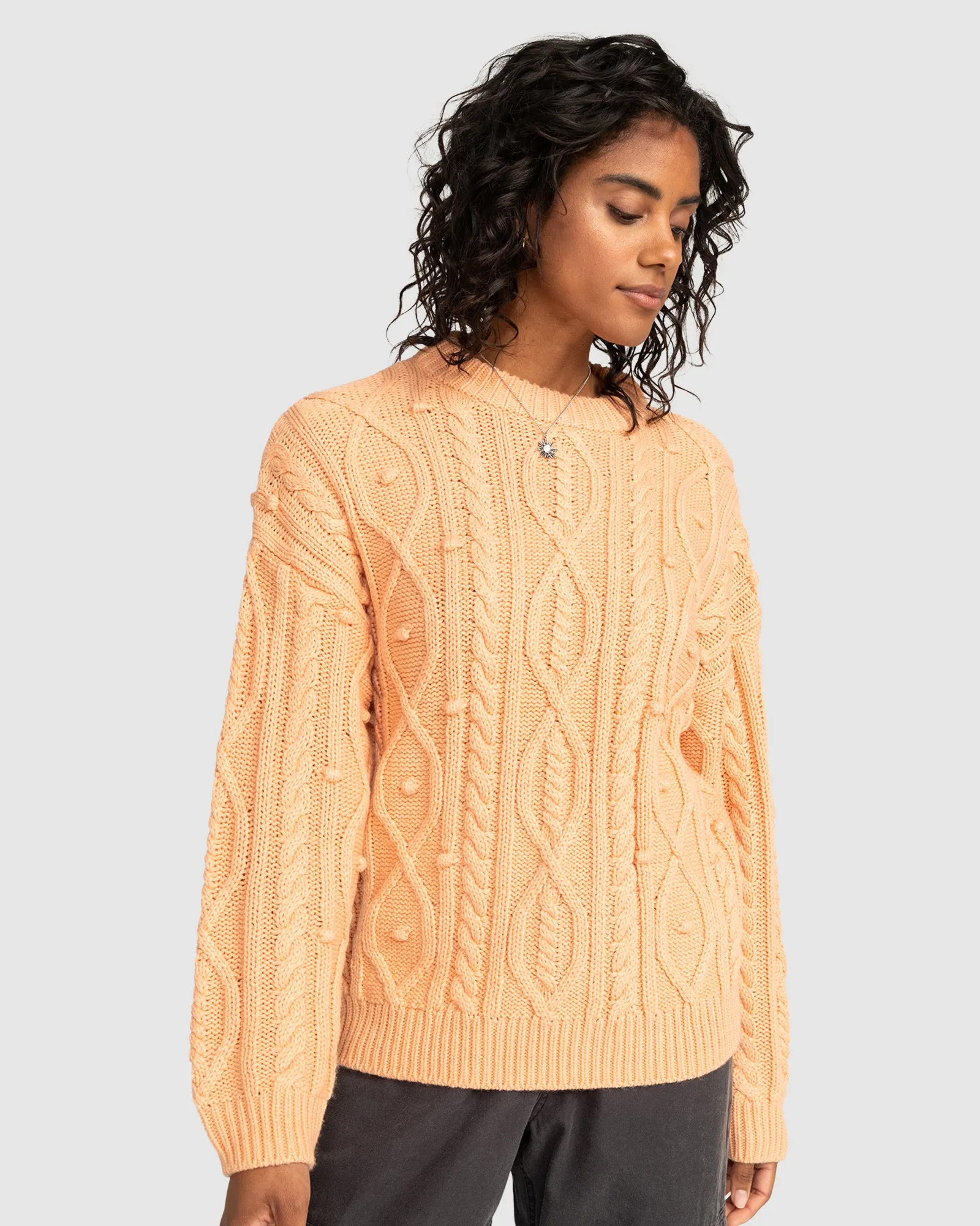 Womens La Playa Cable Crew Neck Jumper